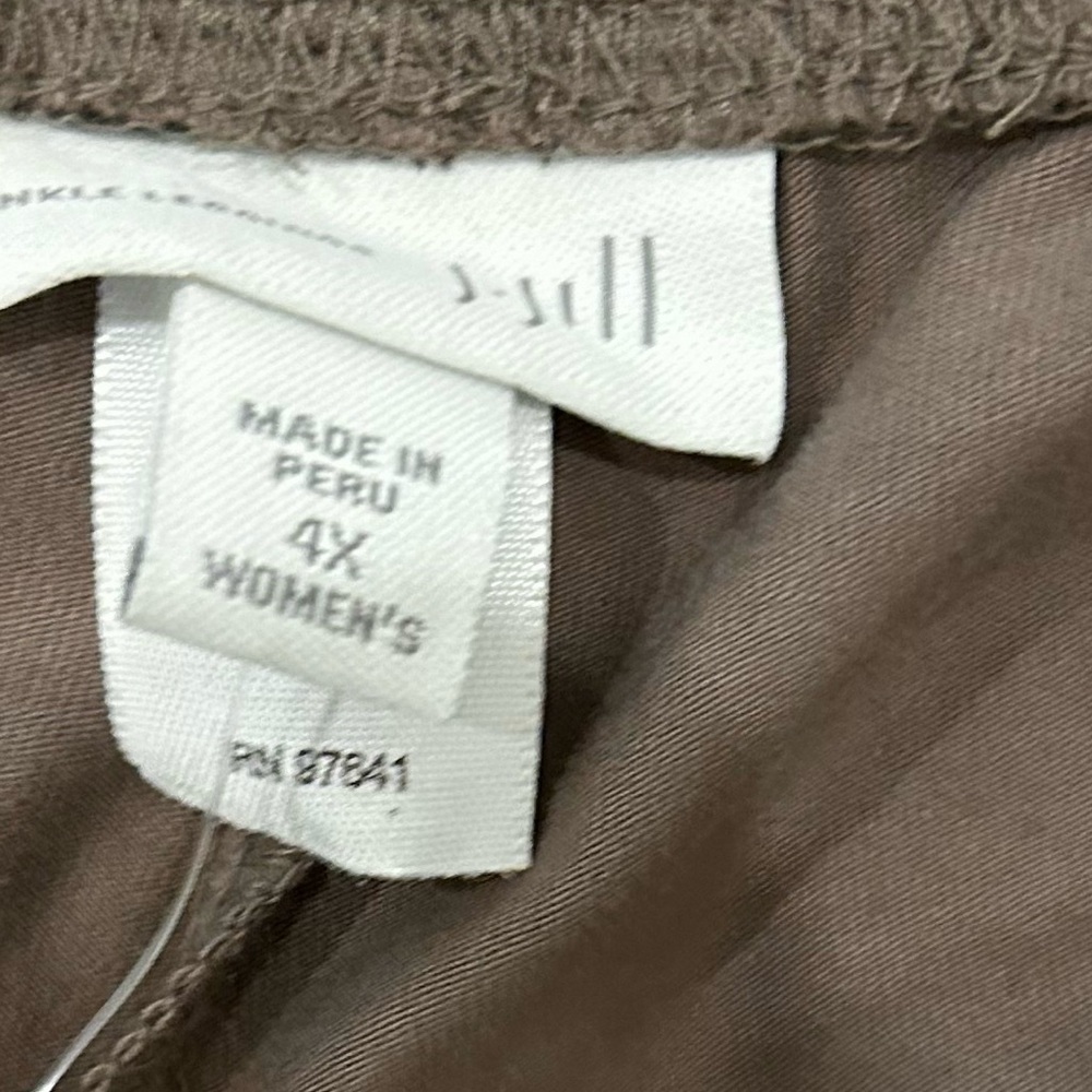 J Jill light brown ankle leggings 4X - Picture 6 of 6
